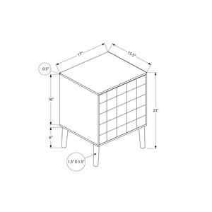 I 2788 - Table D'appoint, Bout, Table D'appoint, Petit, Rangement, Lampe, Stratifié Noyer, Moderne - Simple Boutique