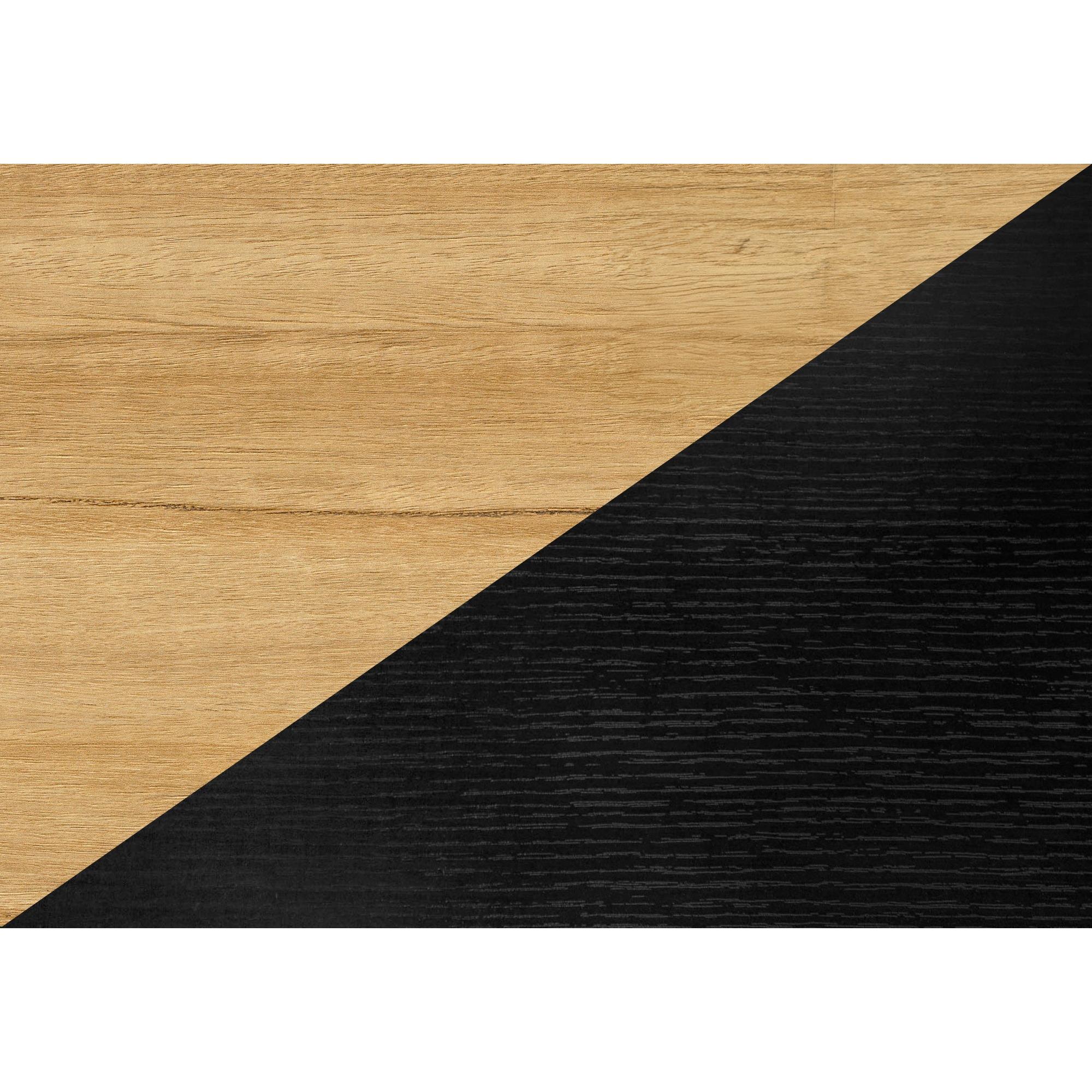 I 2825 - Meuble Tv, 72 Pouces, Console, Centre De Divertissement Média, Armoire De Rangement, Salon, Stratifié Noir, Métal Noir, Moderne, Contemporain - Simple Boutique
