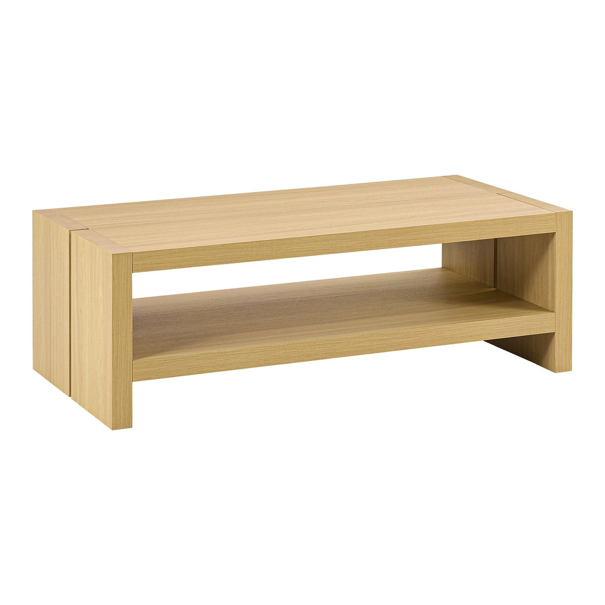 I 2886 - Table De Salon, 48''L, Cocktail, Rectangulaire, Salon, Stratifié Chêne Naturel, Contemporain, Moderne - Simple Boutique