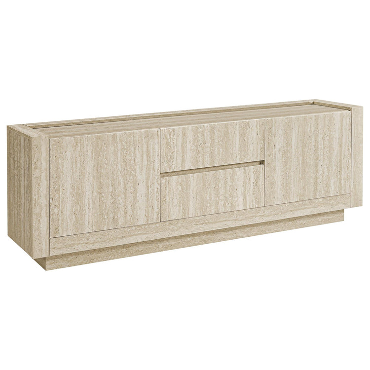 I 2890 - Meuble Tv, 72 Pouces, Console, Centre De Divertissement Média, Armoire De Rangement, Tiroirs, Salon, Chambre À Coucher, Contemporain, Moderne - Simple Boutique