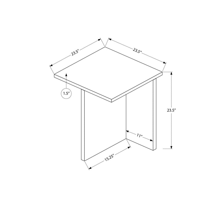 I 2892 - Table D'appoint, 24''H, Bout, Table D'appoint, Salon, Table De Nuit, Chambre À Coucher, Contemporain, Moderne - Simple Boutique