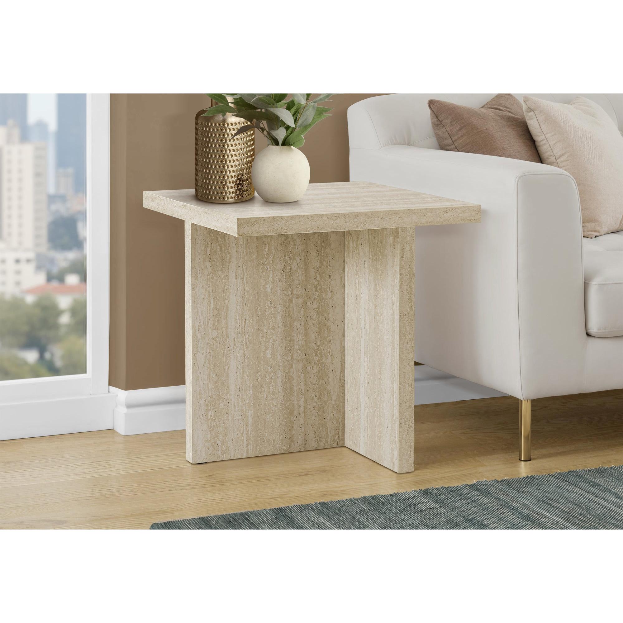 I 2892 - Table D'appoint, 24''H, Bout, Table D'appoint, Salon, Table De Nuit, Chambre À Coucher, Contemporain, Moderne - Simple Boutique
