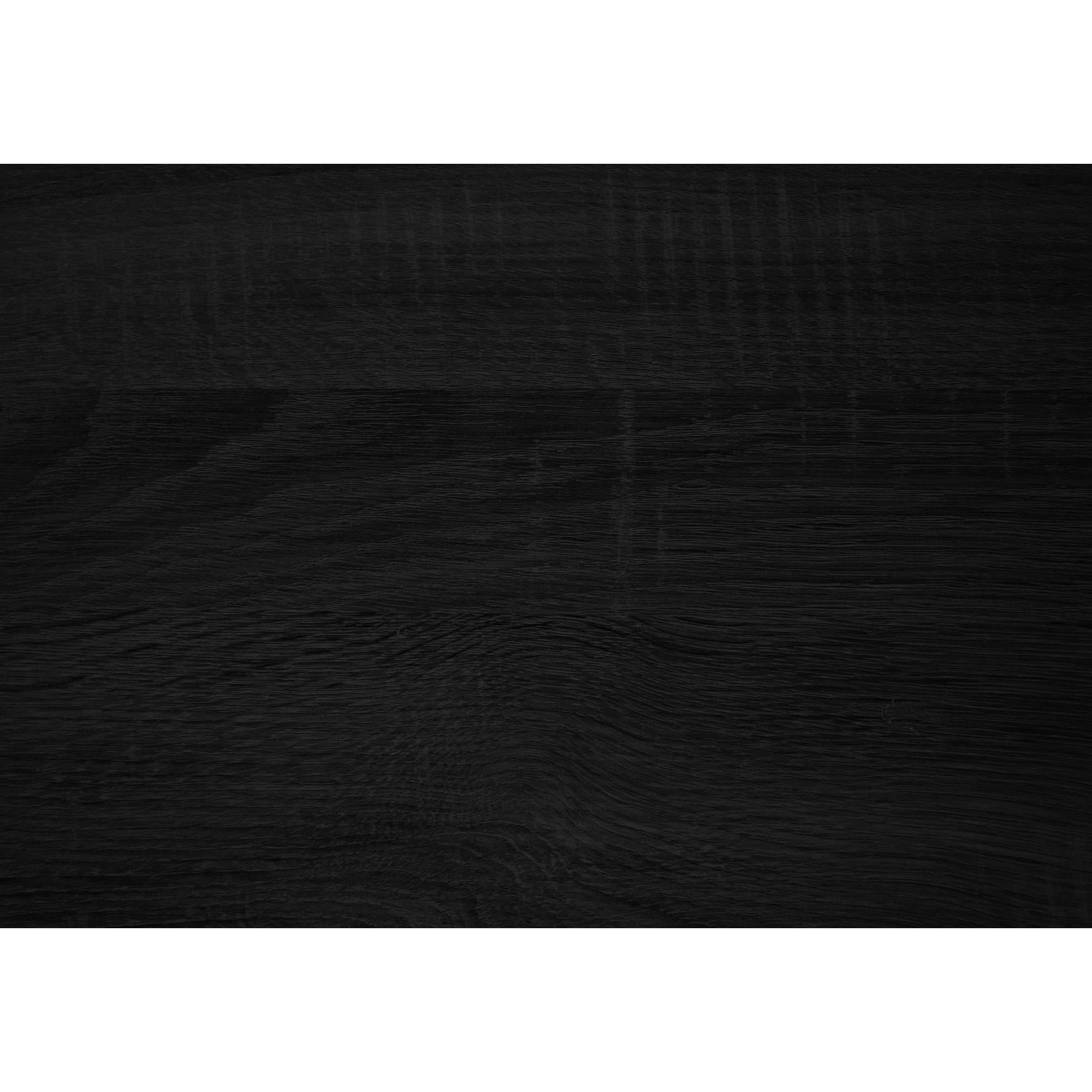 I 3202 - Table D'appoint, 24''H, 2 Niveaux, Bout, Table D'appoint, Table De Nuit, Lampe, Tiroir De Rangement, Laminé Chêne Noir, Métal Noir, Contemporain - Simple Boutique