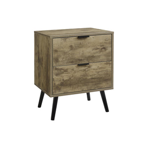 I 3609 - Table D'appoint, Chambre À Coucher, Bout, Salon, Table De Nuit, Table D'appoint, Tiroir De Rangement, Stratifié Brun Clair, Moderne, Contemporain - Simple Boutique