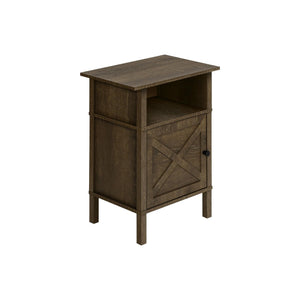 I 3811 - Table D'appoint, Table D'appoint, Bout, Salon, Petit, Rangement, Stratifié Chêne Foncé, Transitionnel - Simple Boutique
