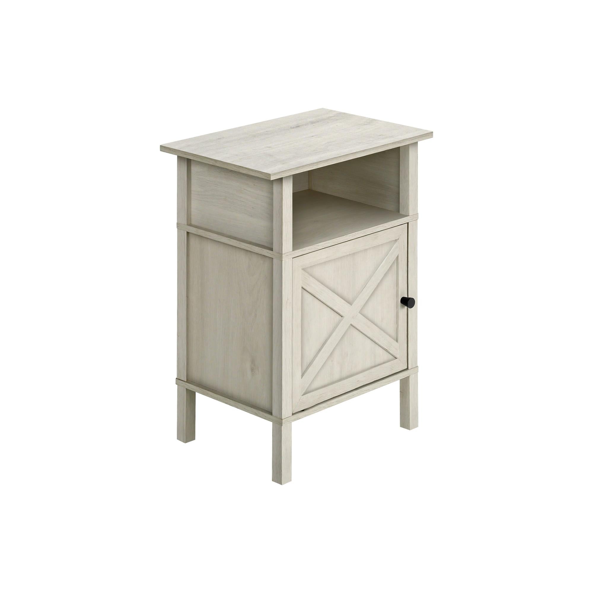 I 3812 - Table D'appoint, Table D'appoint, Bout, Salon, Petit, Rangement, Stratifié Chêne Foncé, Transitionnel - Simple Boutique