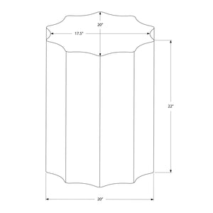 I 3900 - Table D'appoint, Tambour, Côté, Bout, Table De Nuit, Lampe, Salon, Chambre À Coucher, Métal D'or, Contemporain, Moderne - Simple Boutique