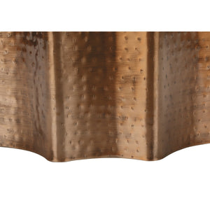 I 3901 - Table D'appoint, Tambour, Côté, Bout, Table De Nuit, Lampe, Salon, Chambre À Coucher, Métal Cuivre, Contemporain, Moderne - Simple Boutique
