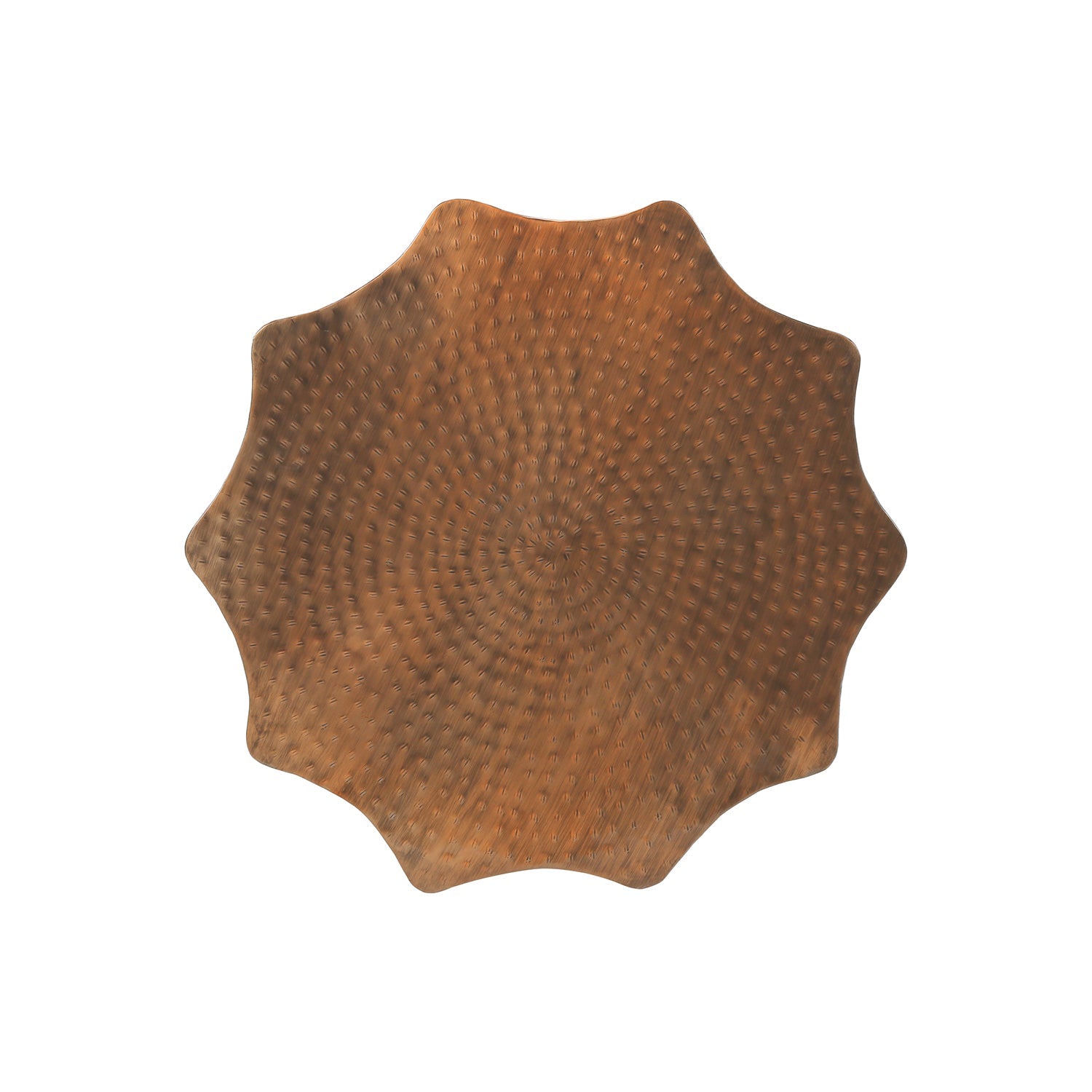 I 3901 - Table D'appoint, Tambour, Côté, Bout, Table De Nuit, Lampe, Salon, Chambre À Coucher, Métal Cuivre, Contemporain, Moderne - Simple Boutique