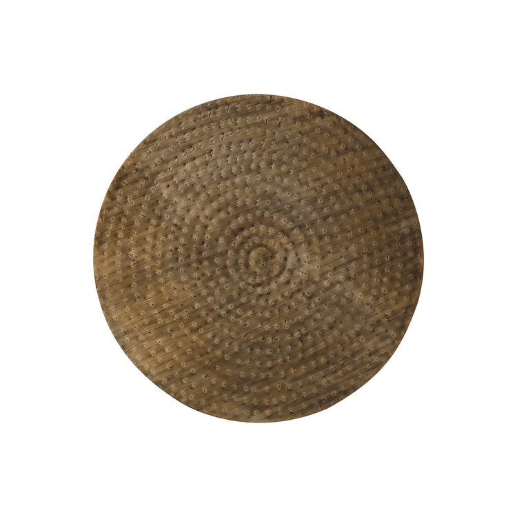 I 3915 - Table D'appoint, Tambour, Côté, Bout, Table De Nuit, Lampe, Salon, Chambre À Coucher, Métal Cuivre, Contemporain, Moderne - Simple Boutique