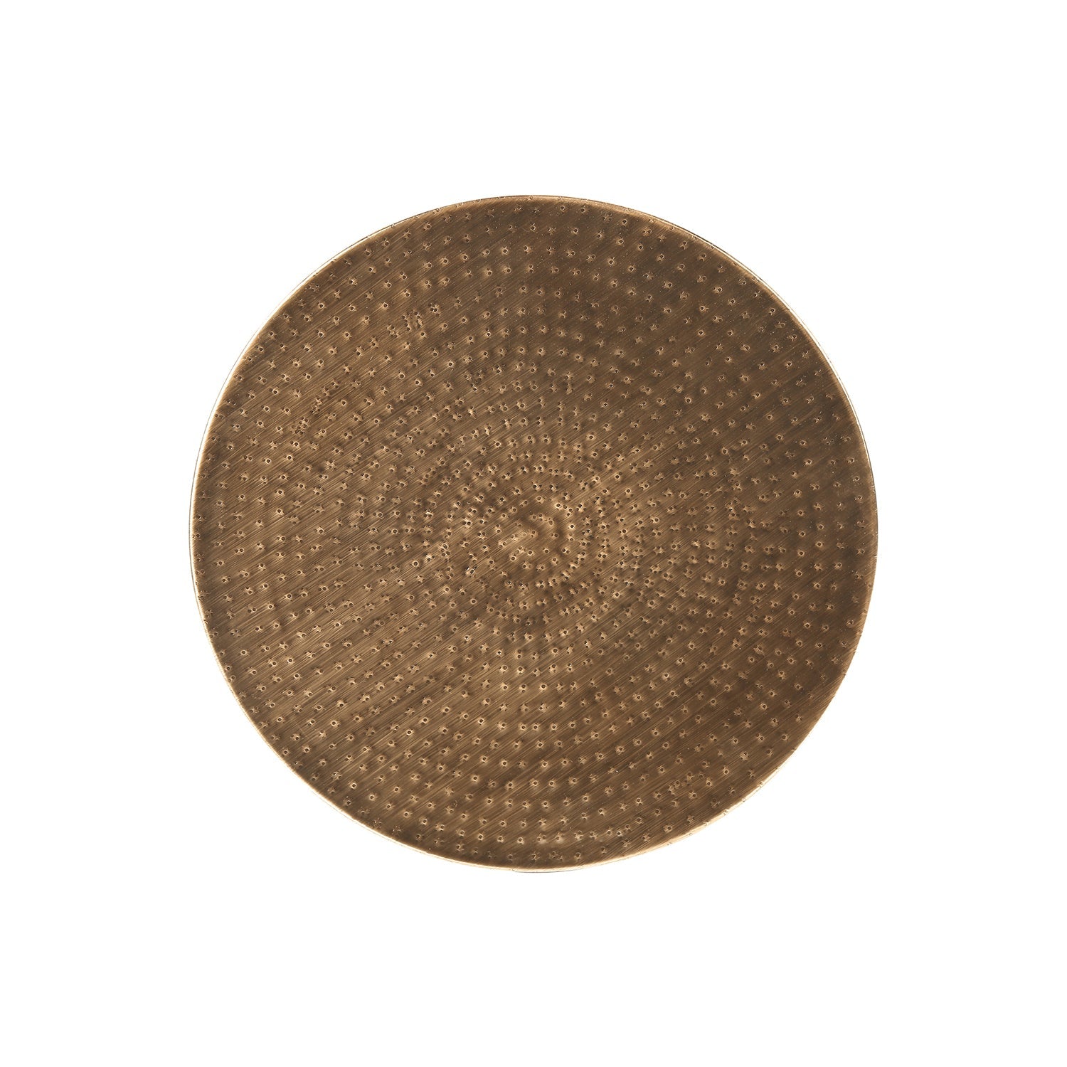 I 3919 - Table D'appoint, Tambour, Côté, Bout, Table De Nuit, Lampe, Salon, Chambre À Coucher, Métal Cuivre, Contemporain, Moderne - Simple Boutique
