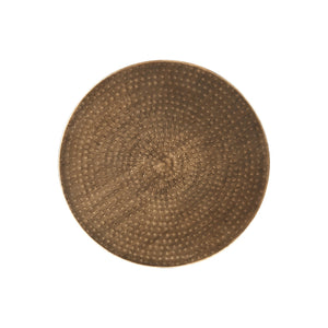 I 3919 - Table D'appoint, Tambour, Côté, Bout, Table De Nuit, Lampe, Salon, Chambre À Coucher, Métal Cuivre, Contemporain, Moderne - Simple Boutique