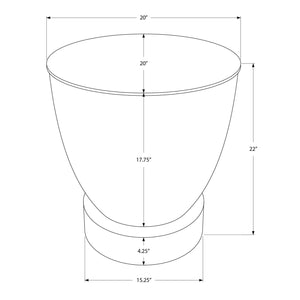 I 3920 - Table D'appoint, Tambour, Côté, Bout, Table De Nuit, Lampe, Salon, Chambre À Coucher, Métal Chrome, Contemporain, Moderne - Simple Boutique