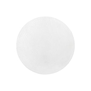 I 3921 - Table D'appoint, Tambour, Côté, Bout, Table De Nuit, Lampe, Salon, Chambre À Coucher, Métal Blanc, Contemporain, Moderne - Simple Boutique