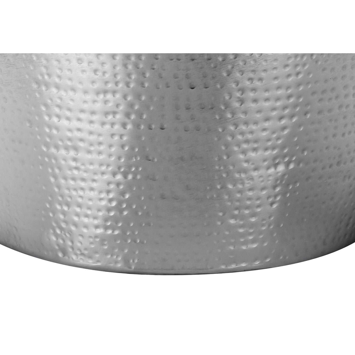 I 3925 - Table D'appoint, Tambour, Côté, Bout, Table De Nuit, Lampe, Salon, Chambre À Coucher, Métal Chrome, Contemporain, Moderne - Simple Boutique