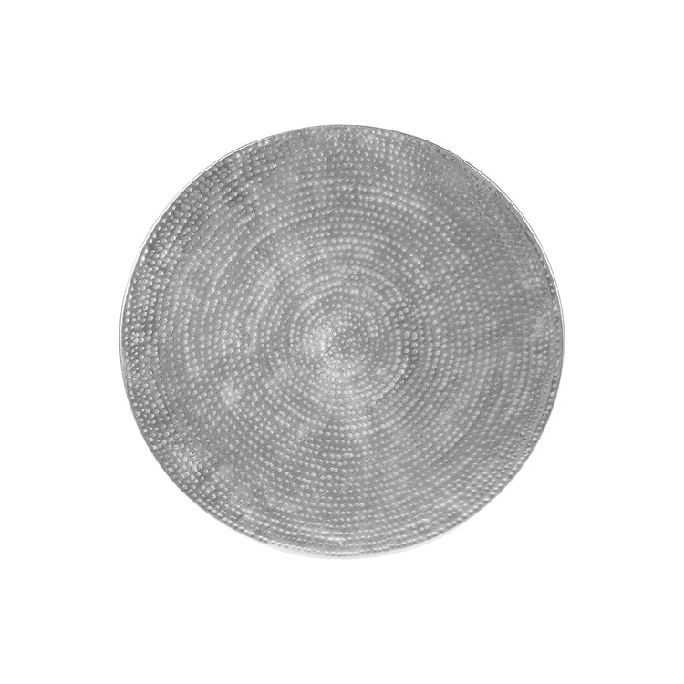 I 3925 - Table D'appoint, Tambour, Côté, Bout, Table De Nuit, Lampe, Salon, Chambre À Coucher, Métal Chrome, Contemporain, Moderne - Simple Boutique