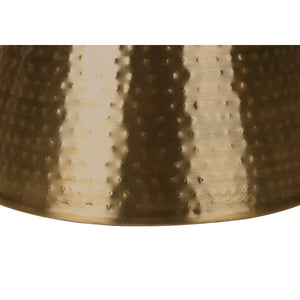I 3928 - Table D'appoint, Tambour, Côté, Bout, Table De Nuit, Lampe, Salon, Chambre À Coucher, Métal Cuivre, Contemporain, Moderne - Simple Boutique