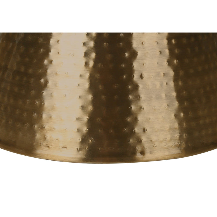 I 3928 - Table D'appoint, Tambour, Côté, Bout, Table De Nuit, Lampe, Salon, Chambre À Coucher, Métal Cuivre, Contemporain, Moderne - Simple Boutique