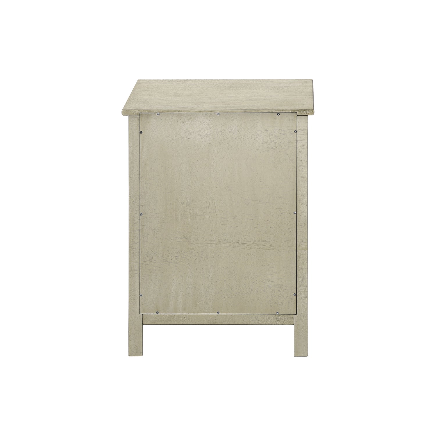 I 3984 - Table D'appoint, Bout, Table D'appoint, 2 Niveaux, Chambre À Coucher, Table De Nuit, Lampe, Tiroir De Rangement, Placage Blanc Antique, Transitionnel - Simple Boutique