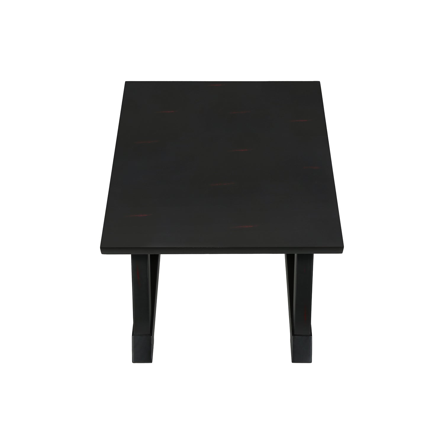 I 3987 - Table D'appoint, Bout, Table D'appoint, Carré, Table De Nuit, Chambre À Coucher, Lampe, Placage Noir, Transitionnel - Simple Boutique