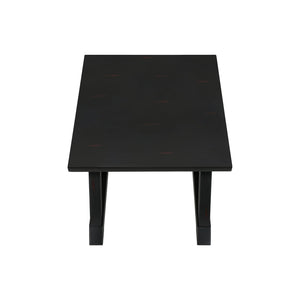 I 3987 - Table D'appoint, Bout, Table D'appoint, Carré, Table De Nuit, Chambre À Coucher, Lampe, Placage Noir, Transitionnel - Simple Boutique