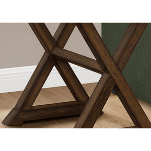I 3988 - Table D'appoint, Bout, Table D'appoint, Carré, Table De Nuit, Chambre À Coucher, Lampe, Placage Brun, Transitionnel - Simple Boutique