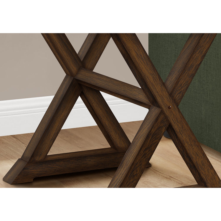 I 3988 - Table D'appoint, Bout, Table D'appoint, Carré, Table De Nuit, Chambre À Coucher, Lampe, Placage Brun, Transitionnel - Simple Boutique