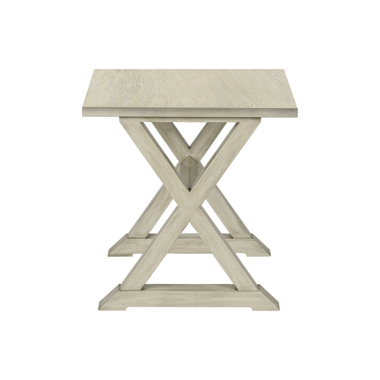 I 3989 - Table D'appoint, Bout, Table D'appoint, Carré, Table De Nuit, Chambre À Coucher, Lampe, Placage Blanc Antique, Transitionnel - Simple Boutique