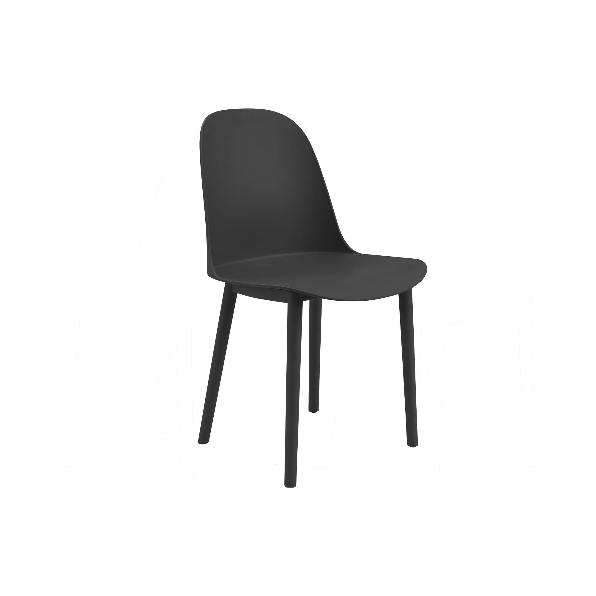 I 4009 - Chaise D'exterieur, 33''H, Chaises De Patio, , Noir, Contemporain, Moderne - Simple Boutique