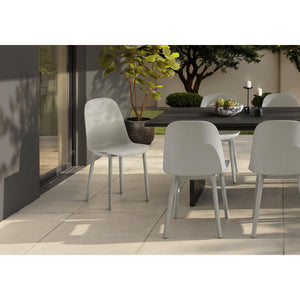I 4011 - Chaise D'exterieur, 33''H, Chaises De Patio, , Gris Clair, Contemporain, Moderne - Simple Boutique