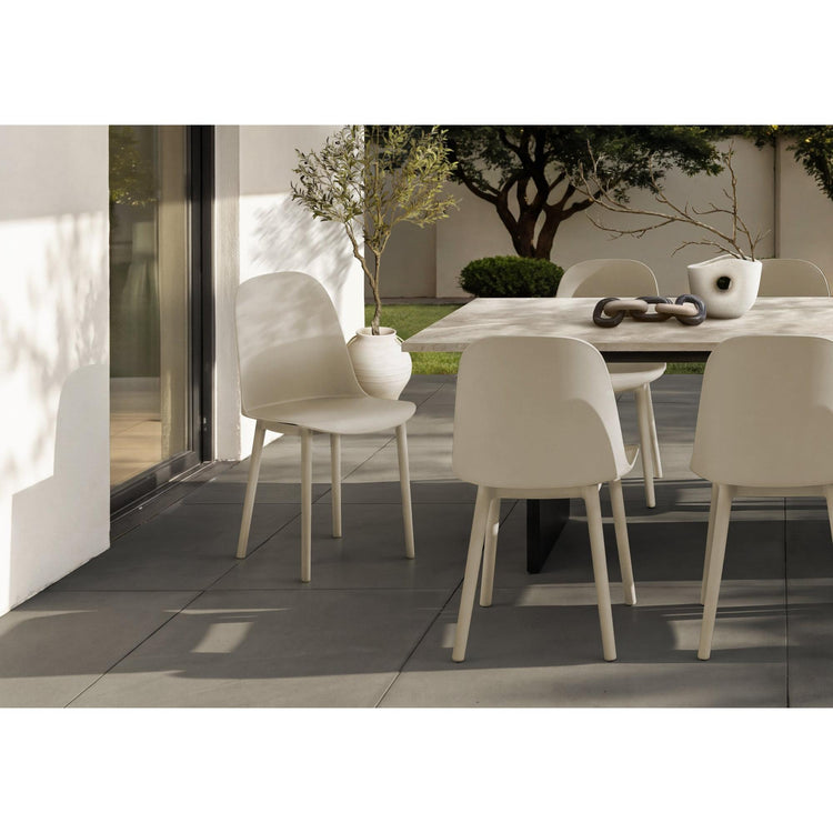 I 4012 - Chaise D'exterieur, 33''H, Chaises De Patio, , Taupe Naturel, Contemporain, Moderne - Simple Boutique
