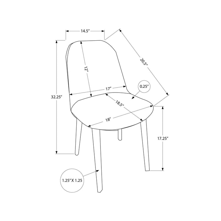 I 4013 - Chaise D'exterieur, 33''H, Chaises De Patio, , Contemporain, Moderne - Simple Boutique