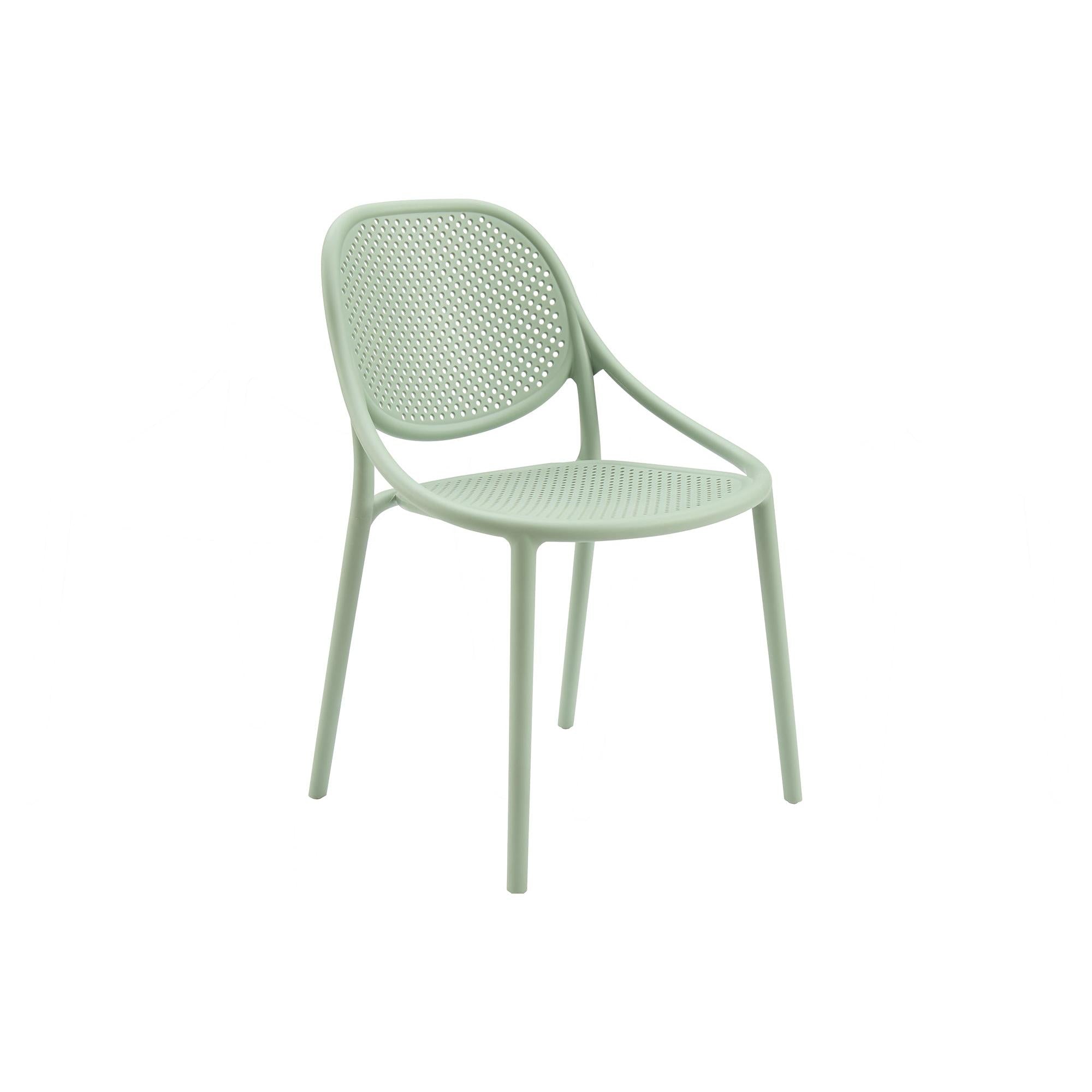 I 4018 - Chaise D'exterieur, 32''H, Chaise Empilable Avec Accoudoirs Pour Salle À Manger, Chaises De Patio, , Contemporain, Moderne - Simple Boutique