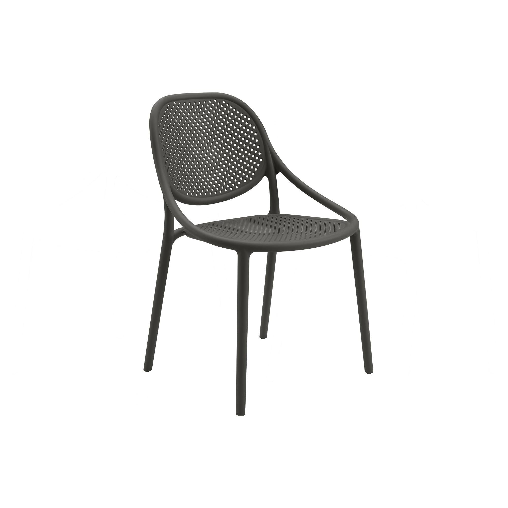 I 4019 - Chaise D'exterieur, 32''H, Chaise Empilable Avec Accoudoirs Pour Salle À Manger, Chaises De Patio, , Noir, Contemporain, Moderne - Simple Boutique