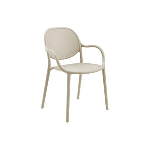 I 4022 - Chaise D'exterieur, 32''H, Chaise Empilable Avec Accoudoirs Pour Salle À Manger, Chaises De Patio, , Contemporain, Moderne - Simple Boutique