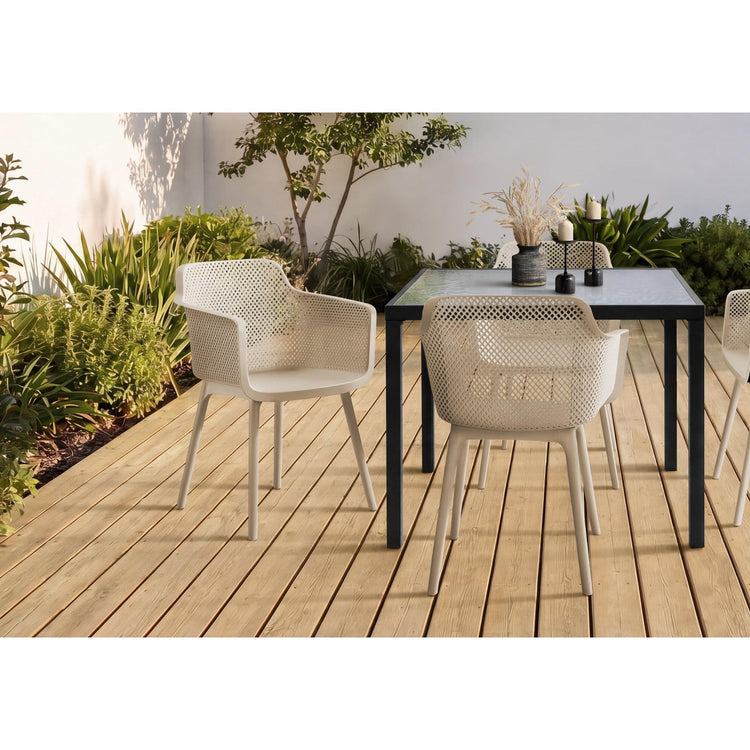 I 4027 - Chaise D'exterieur, 32''H, Chaises De Patio, , Contemporain, Moderne - Simple Boutique
