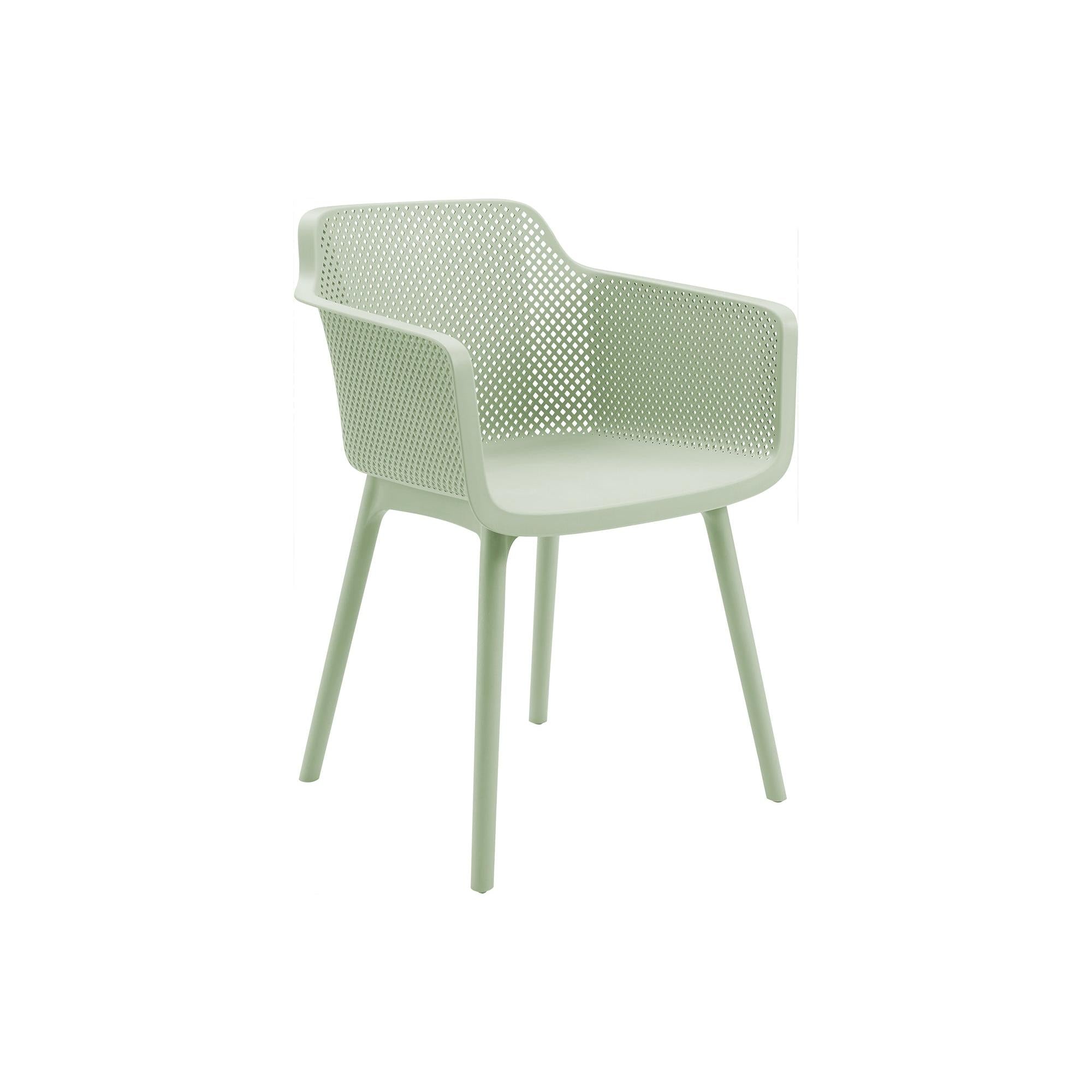 I 4028 - Chaise D'exterieur, 32''H, Chaises De Patio, , Vert D'eau, Contemporain, Moderne - Simple Boutique