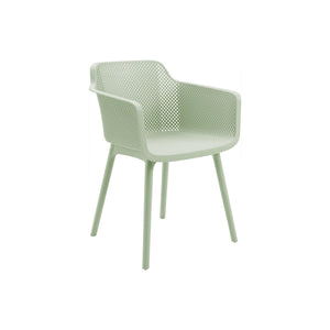 I 4028 - Chaise D'exterieur, 32''H, Chaises De Patio, , Vert D'eau, Contemporain, Moderne - Simple Boutique