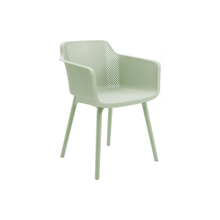 I 4028 - Chaise D'exterieur, 32''H, Chaises De Patio, , Vert D'eau, Contemporain, Moderne - Simple Boutique