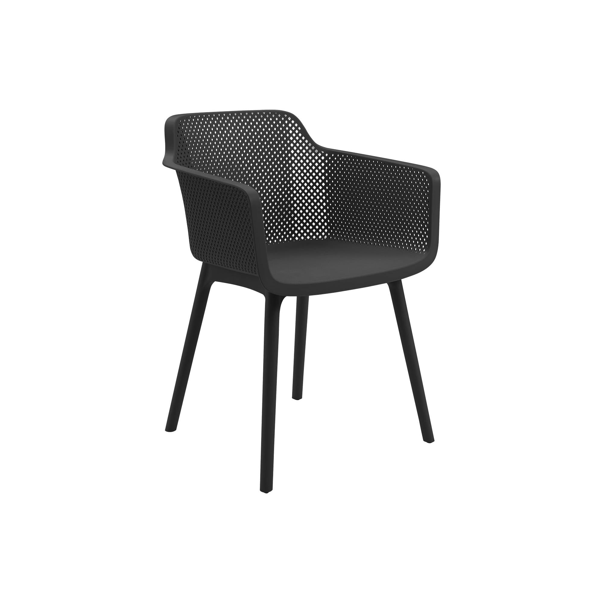 I 4029 - Chaise D'exterieur, 32''H, Chaises De Patio, , Noir, Contemporain, Moderne - Simple Boutique