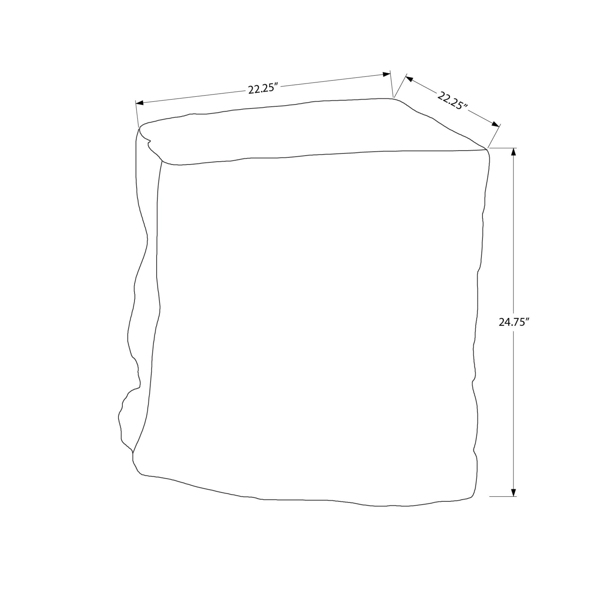 I 4116 - Table D'appoint, 25''H, Intérieur Ou Extérieur, Table D'appoint, Table De Nuit, Bout, Chambre À Coucher, Salon, Blanc, Contemporain, Moderne - Simple Boutique