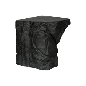 I 4117 - Table D'appoint, 25''H, Intérieur Ou Extérieur, Table D'appoint, Table De Nuit, Bout, Chambre À Coucher, Salon, Noir, Contemporain, Moderne - Simple Boutique