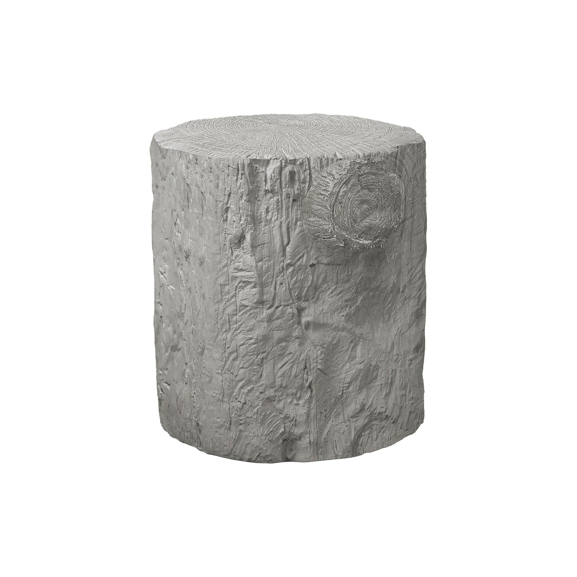 I 4120 - Table D'appoint, 25''H, Intérieur Ou Extérieur, Tambour, Bout, Table De Nuit, Rond, Table D'appoint, Salon, Chambre À Coucher, Gris, Contemporain, Moderne - Simple Boutique