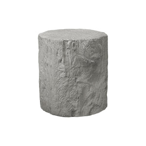I 4120 - Table D'appoint, 25''H, Intérieur Ou Extérieur, Tambour, Bout, Table De Nuit, Rond, Table D'appoint, Salon, Chambre À Coucher, Gris, Contemporain, Moderne - Simple Boutique