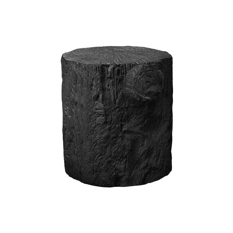 I 4122 - Table D'appoint, 25''H, Intérieur Ou Extérieur, Tambour, Bout, Table De Nuit, Rond, Table D'appoint, Salon, Chambre À Coucher, Noir, Contemporain, Moderne - Simple Boutique