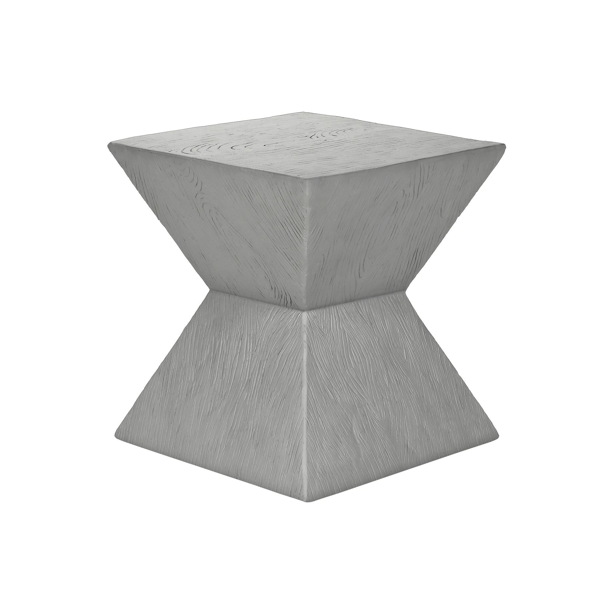 I 4125 - Table D'appoint, 25''H, Intérieur Ou Extérieur, Table D'appoint, Bout, Table De Nuit, Chambre À Coucher, Salon, Gris, Contemporain, Moderne - Simple Boutique