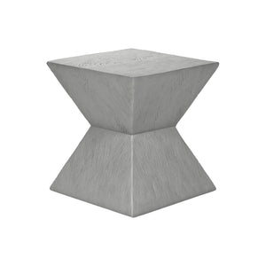 I 4125 - Table D'appoint, 25''H, Intérieur Ou Extérieur, Table D'appoint, Bout, Table De Nuit, Chambre À Coucher, Salon, Gris, Contemporain, Moderne - Simple Boutique