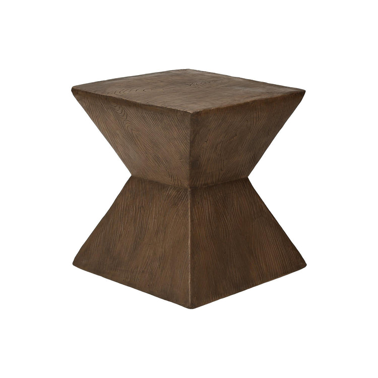 I 4128 - Table D'appoint, 25''H, Intérieur Ou Extérieur, Table D'appoint, Bout, Table De Nuit, Chambre À Coucher, Salon, Noix, Contemporain, Moderne - Simple Boutique