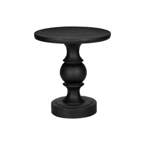 I 4162 - Table D'appoint, 25''H, Intérieur Ou Extérieur, Chambre À Coucher, Bout, Salon, Table De Nuit, Rond, Table D'appoint, Noir, Transitionnel - Simple Boutique