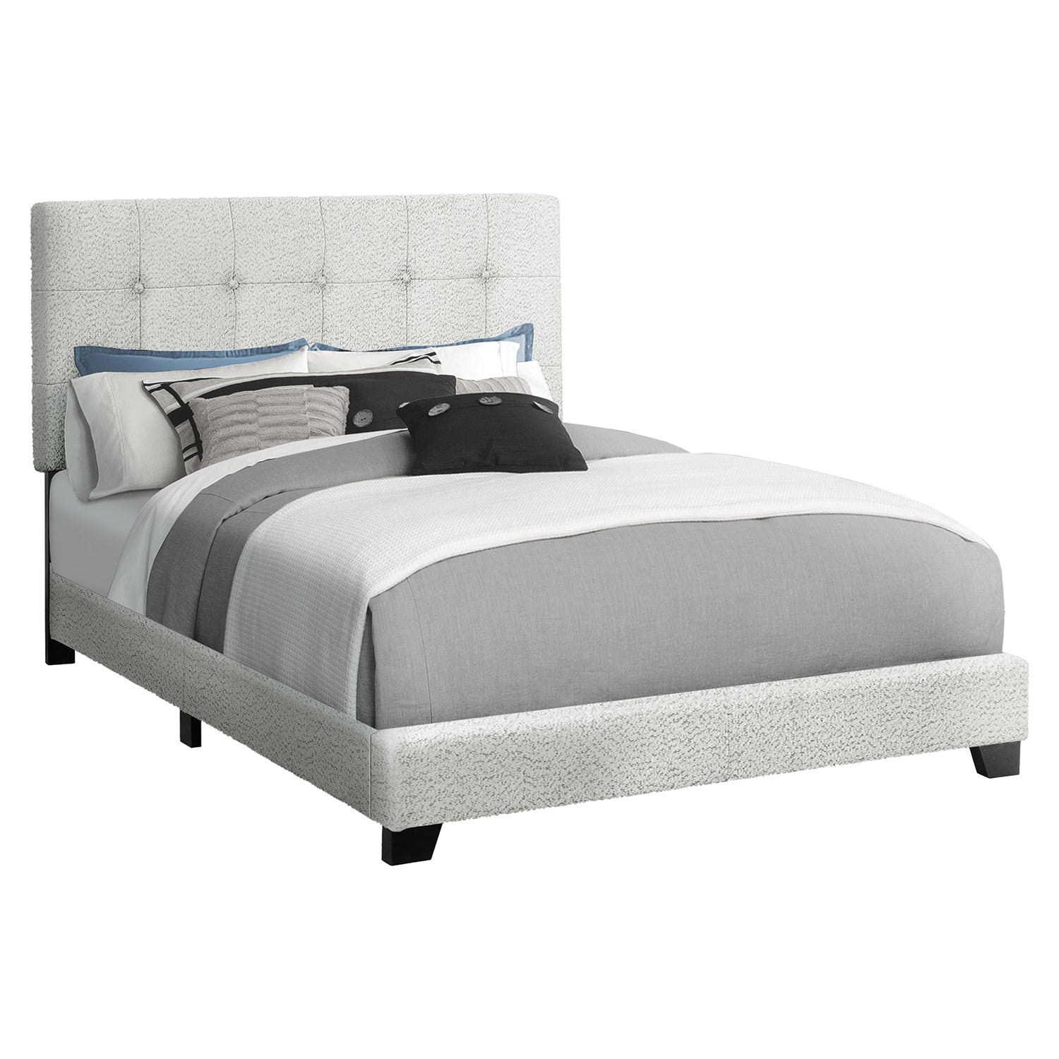 I 5801F - Lit, Taille Totale, Chambre À Coucher, Rembourré, Cadre Seulement, Transitionnel - Simple Boutique